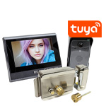 Комплект: беспроводной домофон и электромеханический замок KiVOS-7 (1+1+AX042)