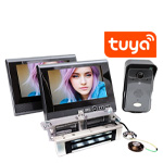 Комплект: беспроводной домофон и электромагнитный замок KiVOS-7 (1+2+400G)